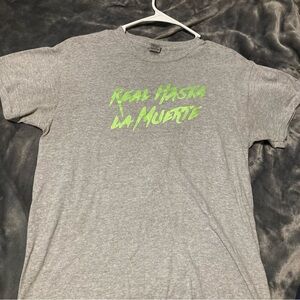 Anuel AA Real Hasta La Muerte RHLM BRR Medium Small Green Neon Tee